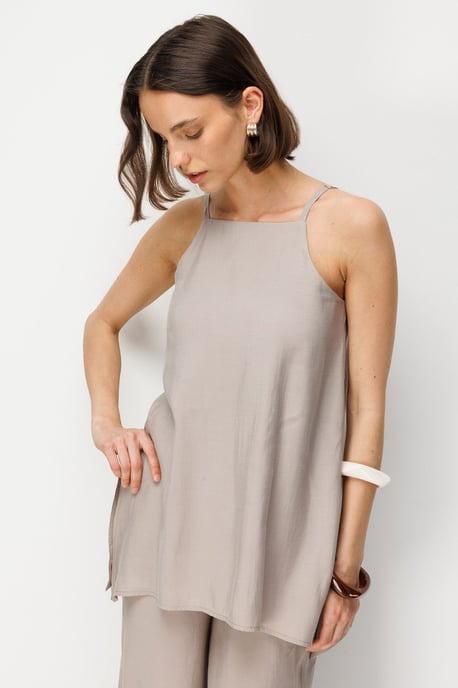 Brede-Pijpen Halter Jumpsuit - Image 4