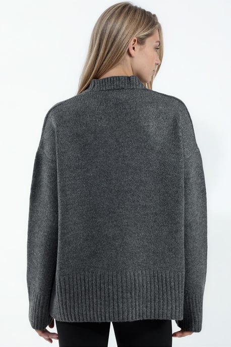 Geribbelde V-hals Knopen Cardigan - Image 2
