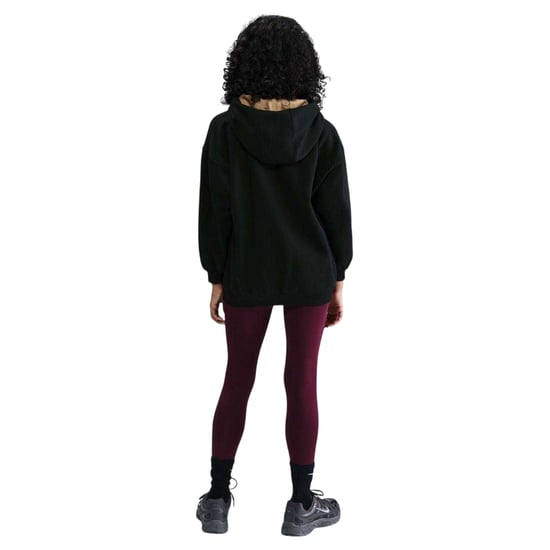 Nike Childrens/Kids Swoosh Oversized Hoodie (Black/Gold) - Image 3