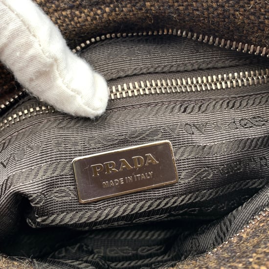 Prada Tweed Axelremsväska 2-vägs - Image 5
