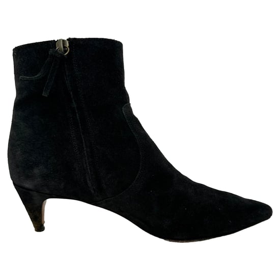 Isabel Marant Derst 60 Ankelboots i svart mocka - Image 1