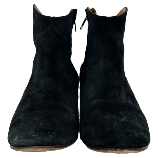 Isabel Marant Dicker Ankle Boots in Black Suede - Image 2