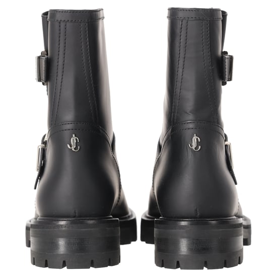 Jimmy Choo Youth II Buckled Ankle Boots in Black Calf Leather - Image 3