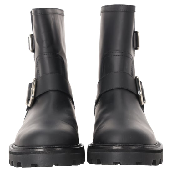 Jimmy Choo Youth II Buckled Ankle Boots in Black Calf Leather - Image 4