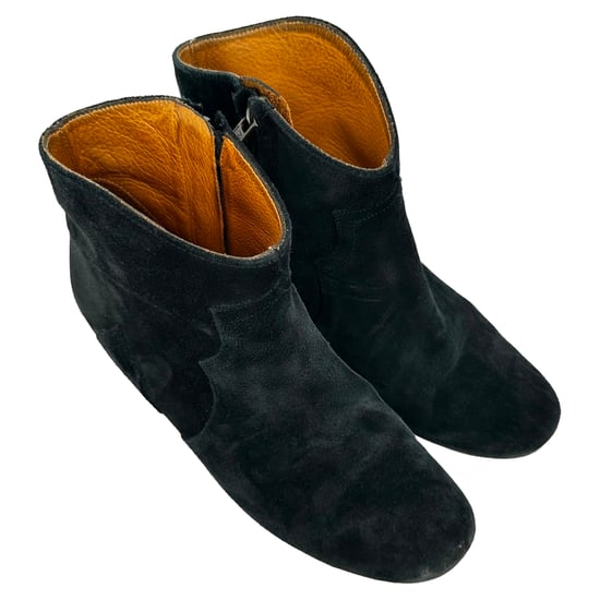 Isabel Marant Dicker Ankle Boots in Black Suede - Image 5