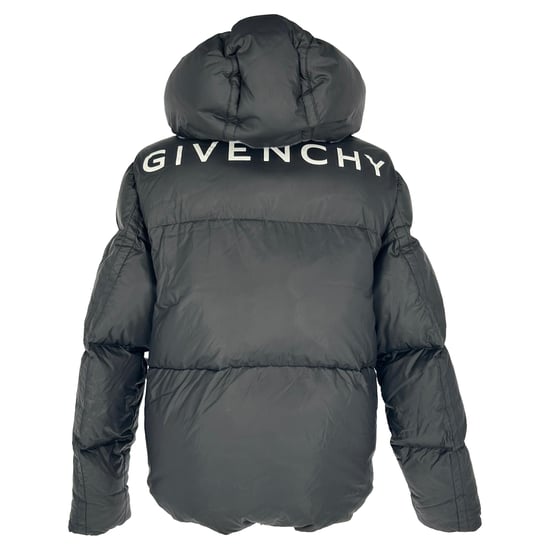 Givenchy Logo-Print Quilted Down Jacket in Black Polyamide - Image 3