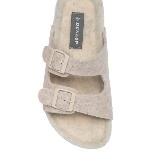Ladies Faux Fur Double Buckle Slide Slippers Open Toe UK 3-8 - Image 3