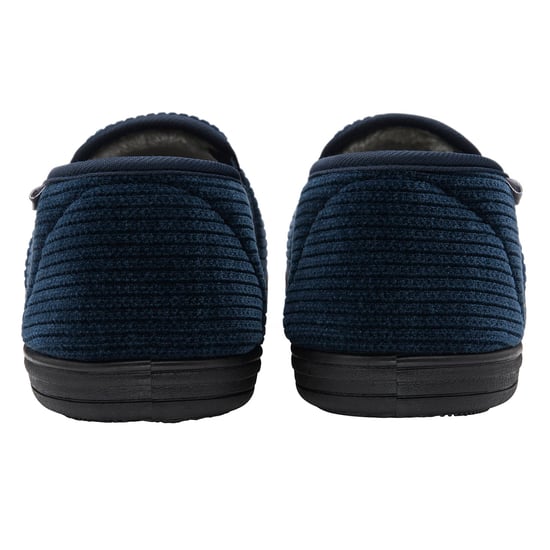 Heren Corduroy Volledige Slippers Marineblauw Deze Comfortabel Gevoerd UK 6-13 - Image 2