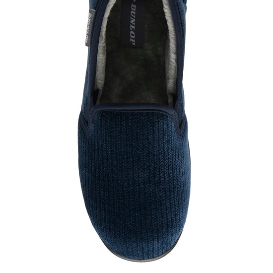 Heren Corduroy Volledige Slippers Marineblauw Deze Comfortabel Gevoerd UK 6-13 - Image 3