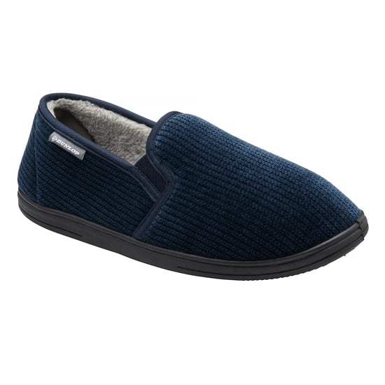 Heren Corduroy Volledige Slippers Marineblauw Deze Comfortabel Gevoerd UK 6-13 - Image 4
