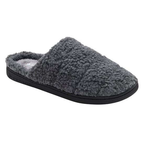 Heren Teddy Fleece Muilezels Charcoal Open Rug UK 7-13 - Image 4