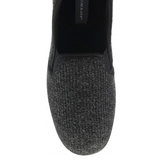 Heren Corduroy Geheugenfoam Volle Slippers Zwart VK 7-12 - Image 3