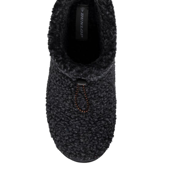 Heren Teddy Fleece Bootie Slippers Charcoal Warm Pluche VK 7-12 - Image 3