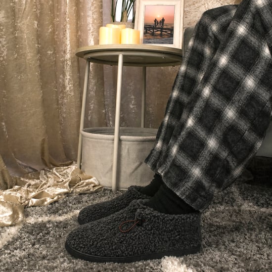 Heren Teddy Fleece Bootie Slippers Charcoal Warm Pluche VK 7-12 - Image 5