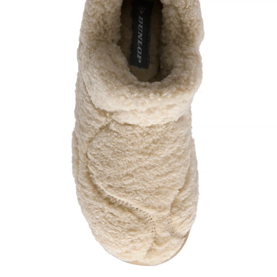 Ladies Teddy Fleece Full Slippers Oatmeal Taupe Cosy UK 3-8 - Image 3