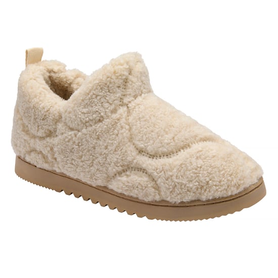 Ladies Teddy Fleece Full Slippers Oatmeal Taupe Cosy UK 3-8 - Image 4