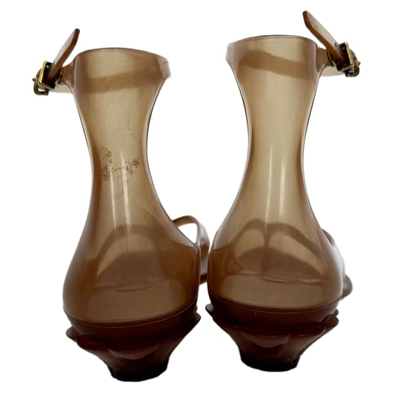 Chloé teensandalen met enkelbandje in bruin rubber - Image 6