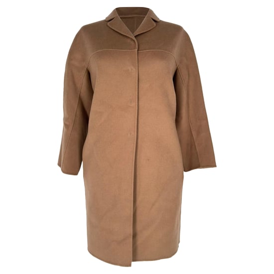 'S Max Mara Single-Breasted Coat in Brown Wool - Image 1