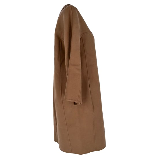 'S Max Mara Single-Breasted Coat in Brown Wool - Image 2