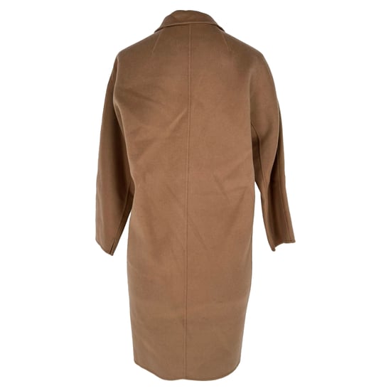 'S Max Mara Single-Breasted Coat in Brown Wool - Image 3