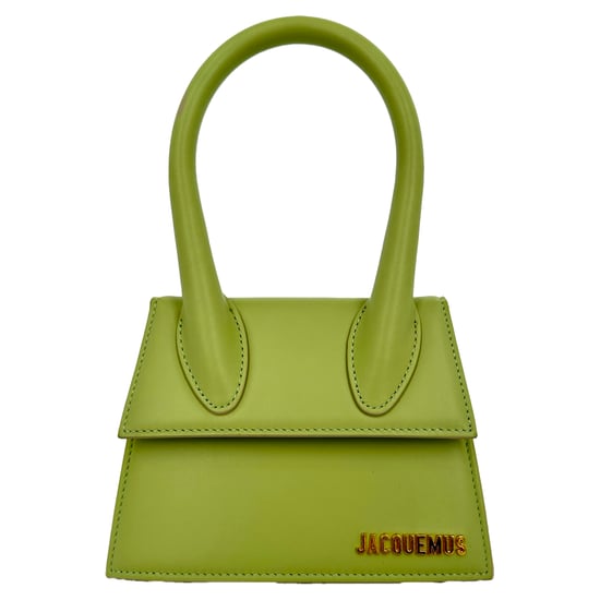 Jacquemus Large Le Chiquito Handbag in Green Calf Leather - Image 1