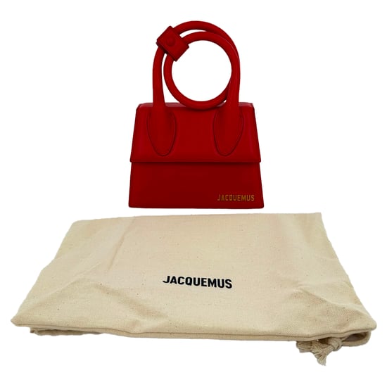 Jacquemus Jacquemus Large Le Chiquito Handbag in Red Calf Leather - Image 2
