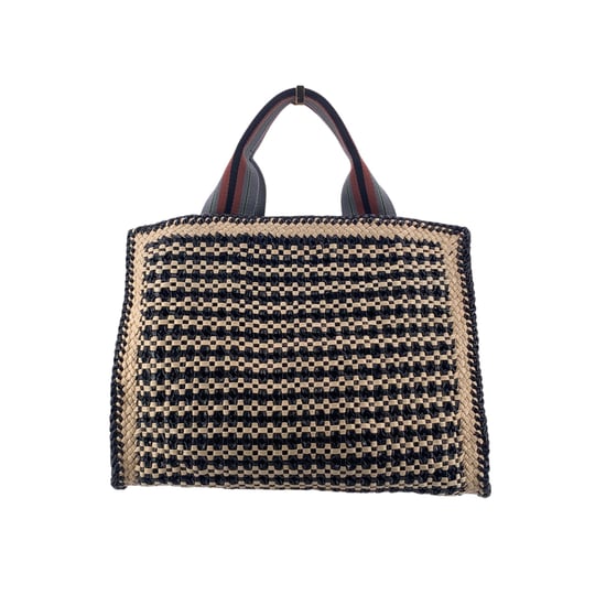 Prada Leather Handbag Madras - Image 3