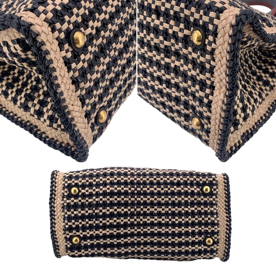 Prada Leather Handbag Madras - Image 4