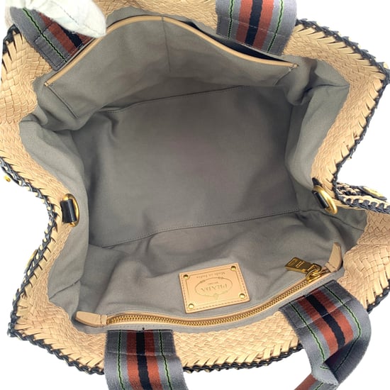 Prada Leather Handbag Madras - Image 5