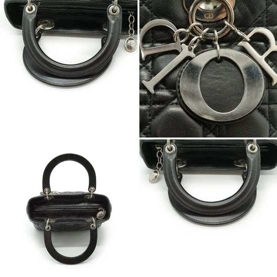 Dior Läderhandväska Lady Dior - Image 5