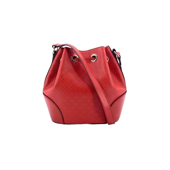 Gucci Läder Axelväska Ljusa Diamante - Image 3
