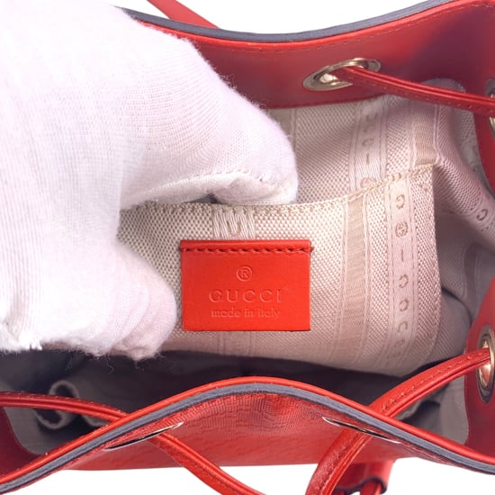 Gucci Läder Axelväska Ljusa Diamante - Image 6