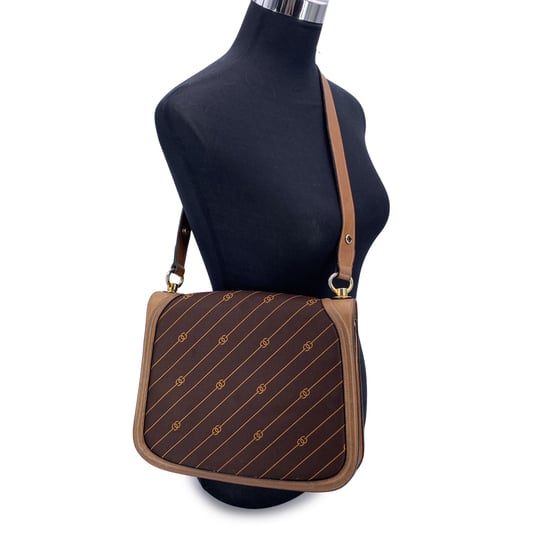 Gucci Vintage Cloth Shoulder Bag Logo Diagonal - Image 2