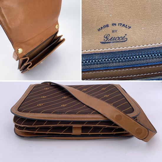 Gucci Vintage Cloth Shoulder Bag Logo Diagonal - Image 4