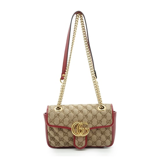 Gucci stoffen schoudertas GG Marmont - Image 2