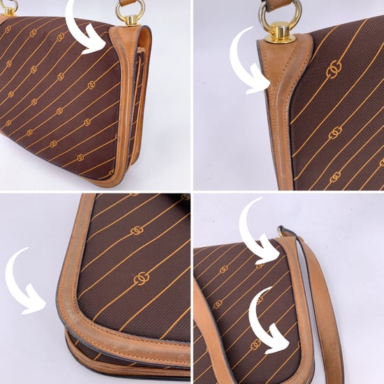 Gucci Vintage Cloth Shoulder Bag Logo Diagonal - Image 6