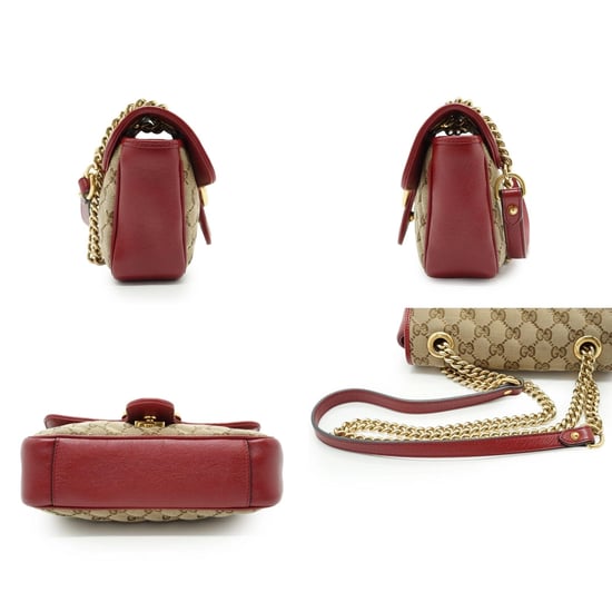 Gucci stoffen schoudertas GG Marmont - Image 4