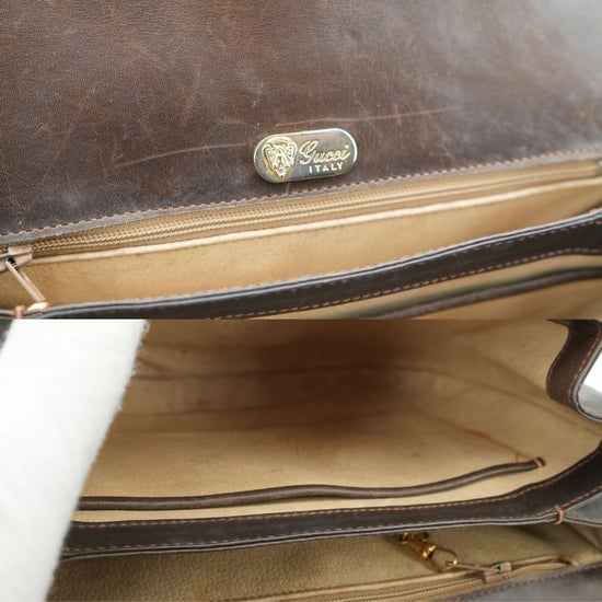 Gucci Vintage leren schoudertas Niet van toepassing - Image 6
