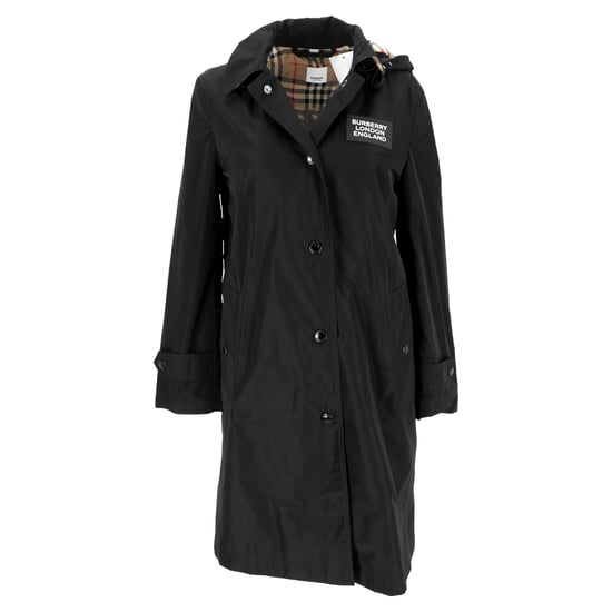 Burberry Oxclose Hooded Raincoat in Black Polyester - Image 1