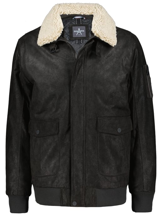 Seeker leather pilot jacket - Dark Brown - Image 1