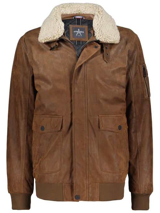 Seeker leather pilot jacket - Umbria - Image 1