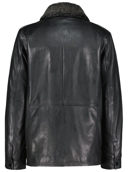 Harbor-Watch leather pilot jacket - Black - Image 2