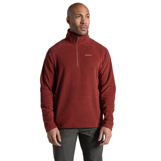 Craghoppers Mens Corey VI Half Zip Fleece Top (Red Jasper) - Image 2