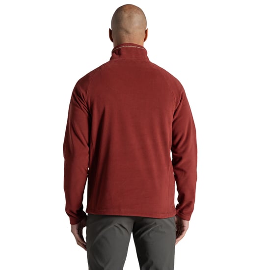 Craghoppers Mens Corey VI Half Zip Fleece Top (Red Jasper) - Image 3