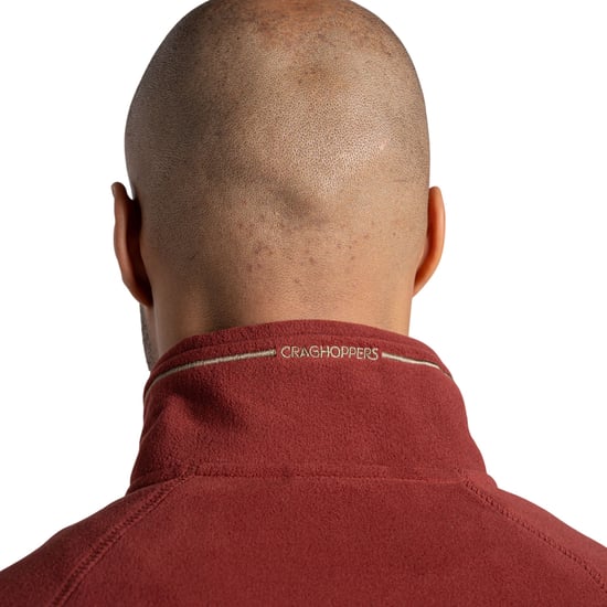 Craghoppers Mens Corey VI Half Zip Fleece Top (Red Jasper) - Image 4