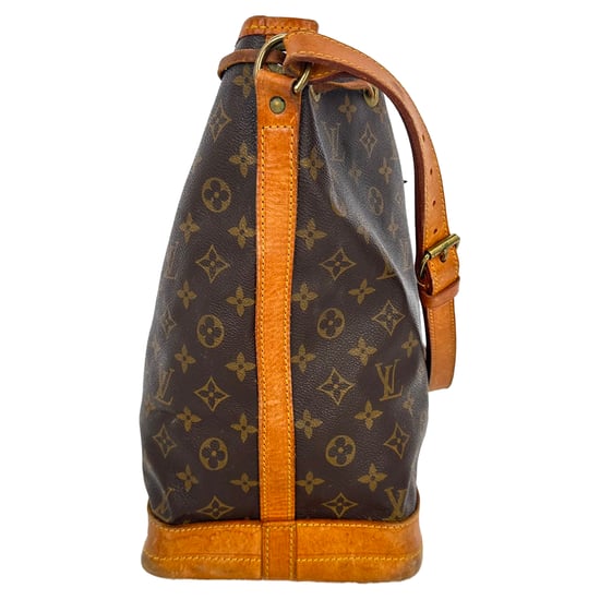 Louis Vuitton Large Noe Monogram Bucket Bag in Brown Coated Canvas - Image 2