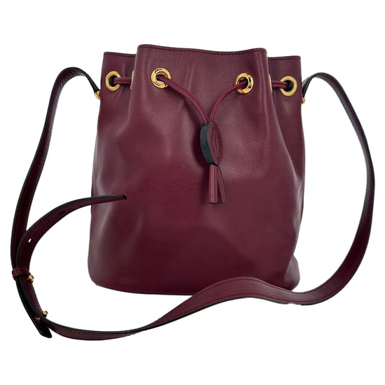 Cartier Must De Cartier Bucket Bag in Burgundy Leather - Image 2