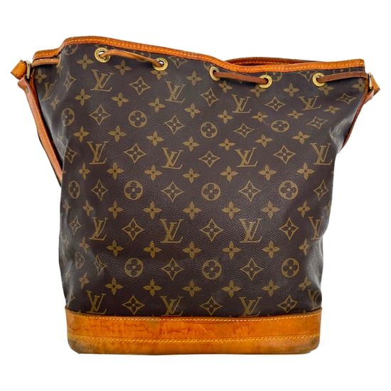 Louis Vuitton Large Noe Monogram Bucket Bag in Brown Coated Canvas - Image 3