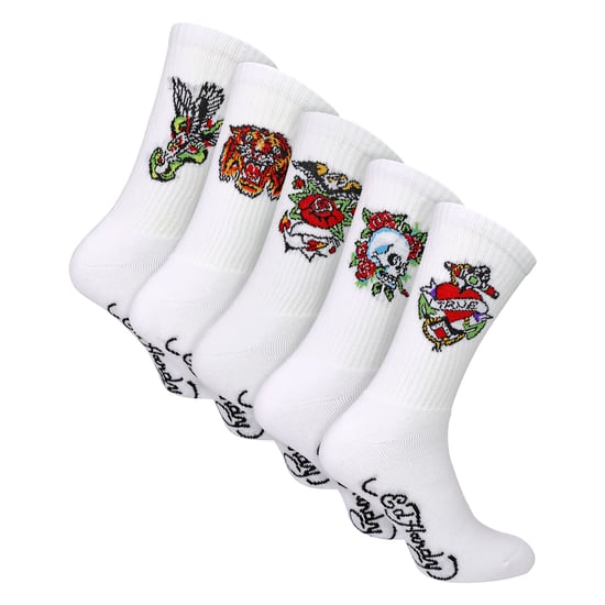 5 Par Herr Vita Ankelsockor Lätta Sportstrumpor - Image 1