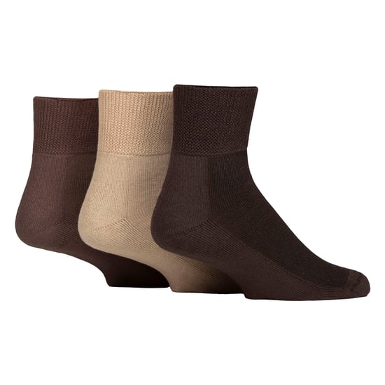 3-pack unisex bambu diabetessockar ankelsockor mjuka andningsbara sköna passform vardag - Image 1